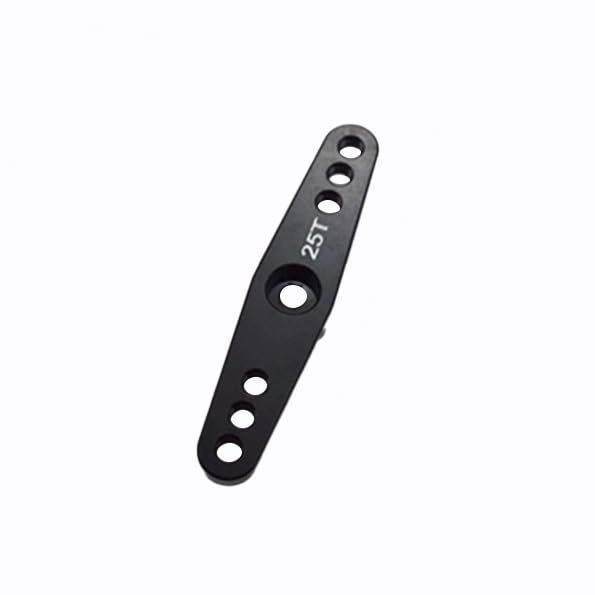 1pc Metal 25T Double Steering J-X Servo Arm Horn for Fu-taba Digital Servo Motor RC Car Truck(Black)