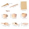 CAKEEYUM Sensory Bin Toys 9PCS/Set Wooden Sensory Bin Tools Fine Motor Learning Pretend Play Kitchen Tableware Toys for 3+ Years Kids Preschool Learning, Tools view 4