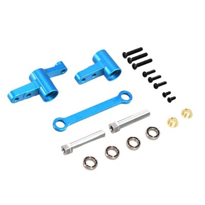 14210 14209 H14BM 1 14 Scale RC Car Steering Assembly with Bearings Steering Column Steering Shaft Replacement Parts Compatible with Similar Models(Blue)