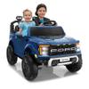 Segmart Licensed Ford F-150 Raptor 24V Ride on Toys for Boys & Girls, 2 Seater Kids Electric Car, Todder Ride on Car w/Remote Control, LED Lights, Bluetooth Music, Truck Bed Storage (Blue, 24V) view 1
