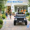 Segmart Licensed Ford F-150 Raptor 24V Ride on Toys for Boys & Girls, 2 Seater Kids Electric Car, Todder Ride on Car w/Remote Control, LED Lights, Bluetooth Music, Truck Bed Storage (Blue, 24V) view 4