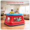 QPAU 3-in-1 Inflatable Bounce House for Kids 36, Ball Pit, Trampoline & Bounce Castle, Safety Net & Open-Entry, Outdoor Indoor Bouncy House with Electric Air Pump, Toddler Outdoor Toys for Backyard view 3