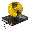 Floating Globe Lamp, 6" Magnetic Levitating Floating Globe 360 Rotating World Map Light with LED Light for Home Office Desk Decor, Creative Educational Gifts (Gold, Book Base) view 1