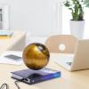 Floating Globe Lamp, 6" Magnetic Levitating Floating Globe 360 Rotating World Map Light with LED Light for Home Office Desk Decor, Creative Educational Gifts (Gold, Book Base) view 2