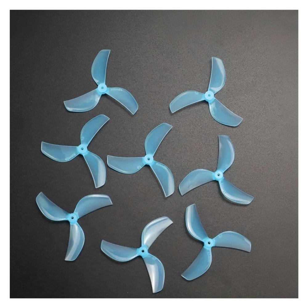 8-Blade for Gemfan 45mm 3-Blade PC Fan with 1.5mm 0805 Motor for RC FPV Racing, Free Flight, Small UAV Fan distintivo(8pcs Blue 1.5mm)