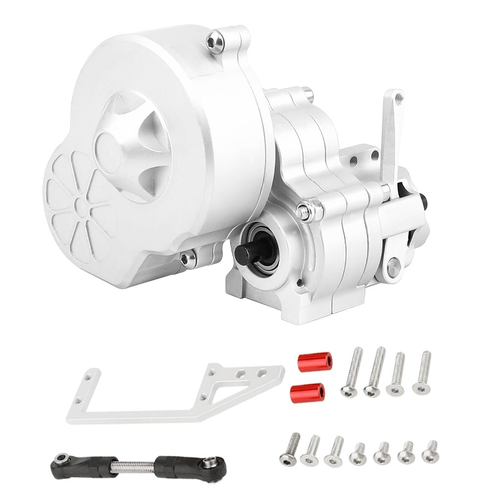 ZIJOT Metal Complete Transmission Gearbox with Dig Gear for 1:10 Axial SCX10 AX10 Wraith RC Crawler