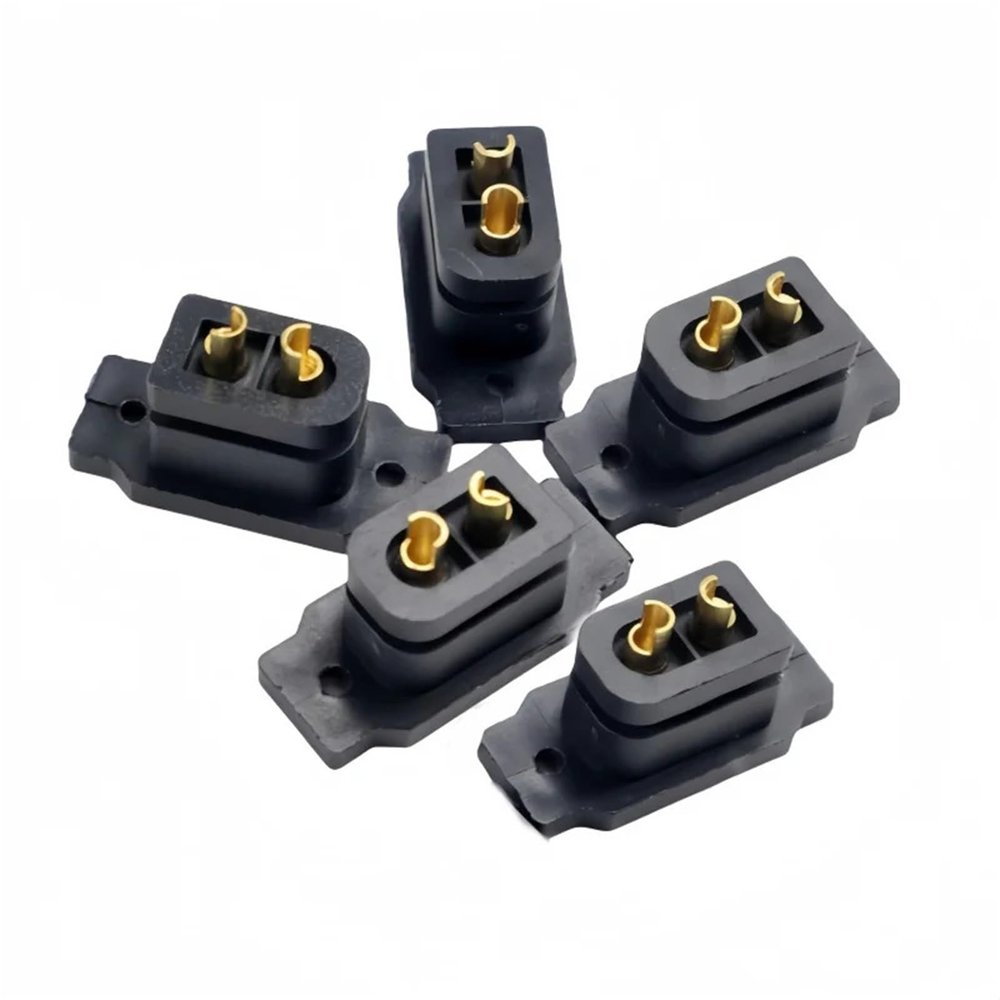 5/15pcs XT60E-F Connector XT60E Female Plug Socket Gold Plated XT60 installable Connector Black Socket distintivo(5pcs XT60E-F Black)