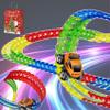 Anti Gravity Race Track with Car, Antigravity Race Track, 360 Electric Climbing Car Race Track, Glow in The Dark Flexible Race Track Sets (138pcs, Glow) view 1