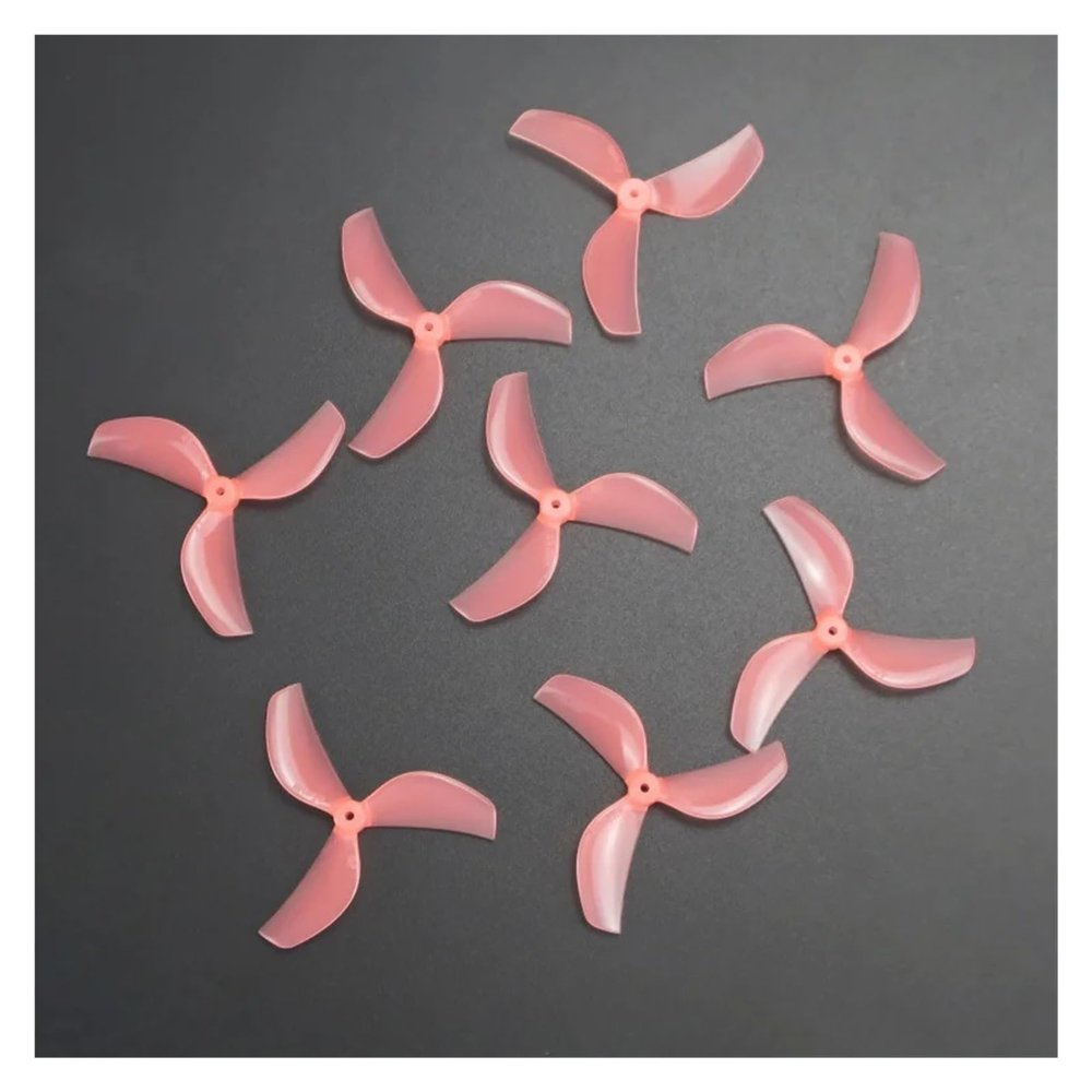 8-Blade for Gemfan 45mm 3-Blade PC Fan with 1.5mm 0805 Motor for RC FPV Racing, Free Flight, Small UAV Fan distintivo(8pcs Pink 1.5mm)