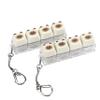 2 Pack Cute Cat Keyboard Fidget Toy Clicky, Creamy Stress Relief Fidget Clicker Keychain Quiet Fidget Toys for Adults, Boost Focus & Calm Anxiety at Work, Travel Ideal Stress view 1
