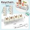 2 Pack Cute Cat Keyboard Fidget Toy Clicky, Creamy Stress Relief Fidget Clicker Keychain Quiet Fidget Toys for Adults, Boost Focus & Calm Anxiety at Work, Travel Ideal Stress view 2