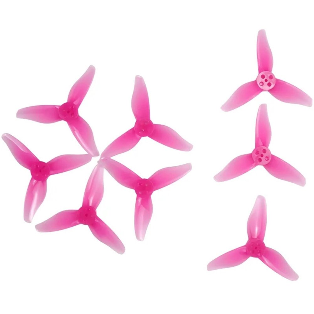 4 Pairs/8 Pieces for Gemfan 2023 2X2.3X3 3 Blades Toothpick Propeller 1.5mm for FPV Racing Drone distintivo(8pcs Pink 1.5mm)