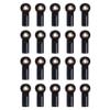 Cwmiibili 20Pcs Metal M3 Link Tie Rod End Ball Joint for 1/10 RC Car Crawler SCX10 D90 D110 CC01,Black view 1