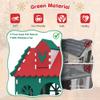 Kids Indoor & Outdoor Playhouse, Colorful Toddler Play Tent in Green, White & Red, Durable Food-Grade EVA Material, Easy Assembly & Lightweight, Interactive Kids Playhouse view 2