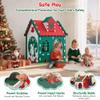 Kids Indoor & Outdoor Playhouse, Colorful Toddler Play Tent in Green, White & Red, Durable Food-Grade EVA Material, Easy Assembly & Lightweight, Interactive Kids Playhouse view 3