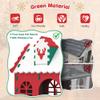 Kids Indoor & Outdoor Playhouse, Colorful Toddler Play Tent in Red, Green & White, Durable Food-Grade EVA Material, Easy Assembly & Lightweight, Interactive Kids Playhouse view 2