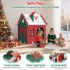 Kids Indoor & Outdoor Playhouse, Colorful Toddler Play Tent in Red, Green & White, Durable Food-Grade EVA Material, Easy Assembly & Lightweight, Interactive Kids Playhouse view 3