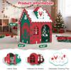 Kids Indoor & Outdoor Playhouse, Colorful Toddler Play Tent in Red, Green & White, Durable Food-Grade EVA Material, Easy Assembly & Lightweight, Interactive Kids Playhouse view 4