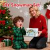 Christmas Craft Snowman Kit, DIY Snowman Making Kit, Creative Air-Dry Modeling Clay Set for Kids, Making Snowmen Kits with Hats,Scarves & Accessories for Christmas Decoration Indoor view 2