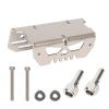 2MM Titanium Front Bumper Shock Absorber Protector for Arrma 1/8 Typhon 6S V5&TLR,Thick Front Shock Guards with Two Titanium Shock Towers Cover Armor AR330492,Bump Absorb-Titanium A view 1