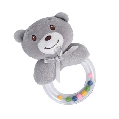 Beaupretty Rattle Teether for Boy Girl Ergonomic Smooth Ring Easy-Grip Shaker Promotes Hand-Eye Coordination Sensory Development Educational Gift for Boys and Months Old
