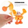 HONITANO Funny Wind Up Chicken Small Plastic Somersault Chick Walking Jumping Clockwork for Birthday Party Favor and Unique Party Decor view 3
