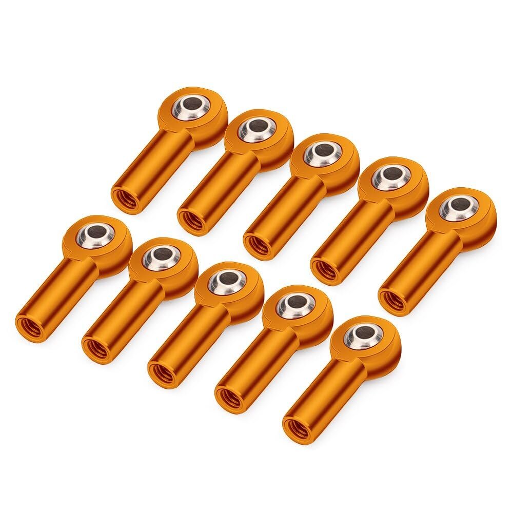 Connecting Rod Tie Rod Ball Joint CW M3/M4 Metal Ball Joint For Axial SCX10 II D90 D110 for Tamiya CC01 1/10 Rc Car Parts confident(M4 gold 10PCS)