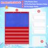 AUVCAS Felt Board for Toddlers, Flannel Board Stories for Preschool, Interactive Storytelling, Felt Pocket Chart for Classroom Teaching Home Play, Includes Dry Erase Sentence Strips & Self Adhesive Dots, 37.5 x 27.8 Inch view 3