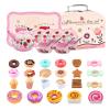 Tea Party Set Kitchen  Toys Carrying Case , Modern,, Play Food Toy Sets, Children Ages 3 6 Boys | Children Ages 3-6 Boys Home Nursery Preschool Birthday Family Gathering Portable Stylish view 1