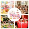 Tea Party Set Kitchen  Toys Carrying Case , Modern,, Play Food Toy Sets, Children Ages 3 6 Boys | Children Ages 3-6 Boys Home Nursery Preschool Birthday Family Gathering Portable Stylish view 4