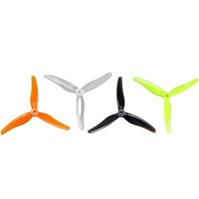 4 pcs/2 Pairs for Gemfan 51433 5 inch 3 Blades/Three Blades clockwise counterclockwise brushless PV Propeller for FPV Racing Drone distintivo(4pcs 51433 Black)
