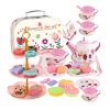 Genrico Tea Party Set , Toys Play Imitation Kitchen with Carrying Case  Tinplate Boys and Girls 3 to 6 Years Old Family Gatherings view 1