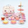 Genrico Tea Party Set , Toys Play Imitation Kitchen with Carrying Case  Tinplate Boys and Girls 3 to 6 Years Old Family Gatherings view 3