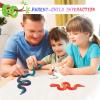 3D Printed Snake Toys, Flexible 3D Printed Animal, Fidget ADHD Snake Toys, Perfect Desk Pet for Animal Collectors, Halloween Decor, Christmas Toy 2026, 2PCS (Red Blue, 18in) view 3