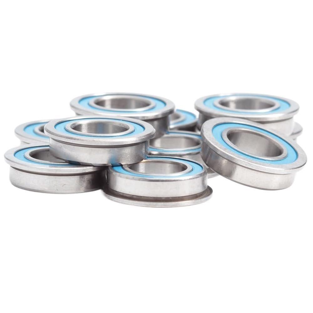 MF148 2RS Bearings 8x14x4 mm Blue Sealed, ABEC-3 MF148RS Ball Bearing Parts for Hobby RC Car Truck, Pick of 6 Pcs