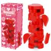 RXLWYUNLAE Valentine's Day Heart Stacking Game - Collapsible Tower for Intimate Date Nights, Love-Themed Parties & Sweet Decor, Suitable for Indoor/Outdoor Play view 1