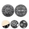 GLSTOY 2pcs Portable Wooden Pendulum Board Divination Accessory with Carved Pattern Lightweight Home Decoration for Meditation Wiccan Altar and Spiritual Crafts view 4