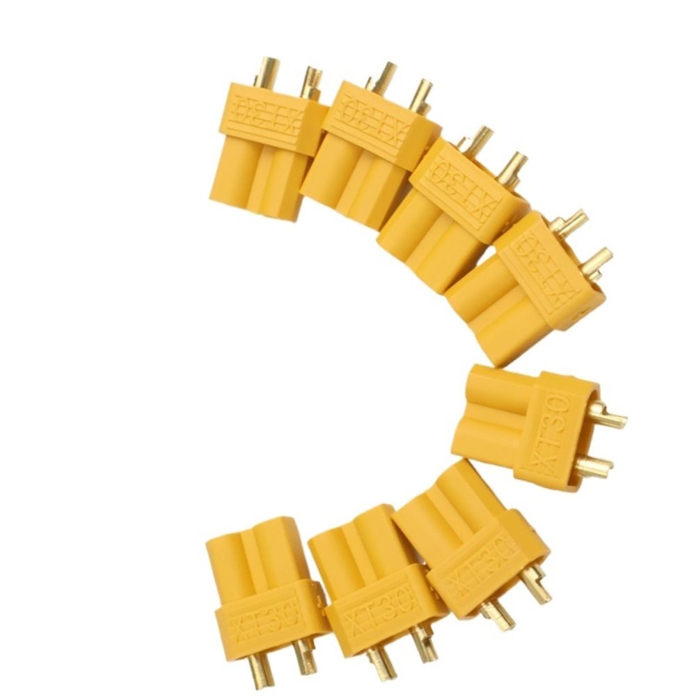 8pcs XT30-F/ XT30-M Bullet connectors Gold Plated Banana Plug for RC Drone Accessories distintivo(8pcs-F XT30)