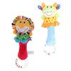 BESPORTBLE 2pcs Plush Animal Ring Rattle for Boy Girl Soft Handheld Sensory Shakers for Newborns Developmental Hand Grip for Grasping and Interaction view 1