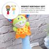 BESPORTBLE 2pcs Plush Animal Ring Rattle for Boy Girl Soft Handheld Sensory Shakers for Newborns Developmental Hand Grip for Grasping and Interaction view 3
