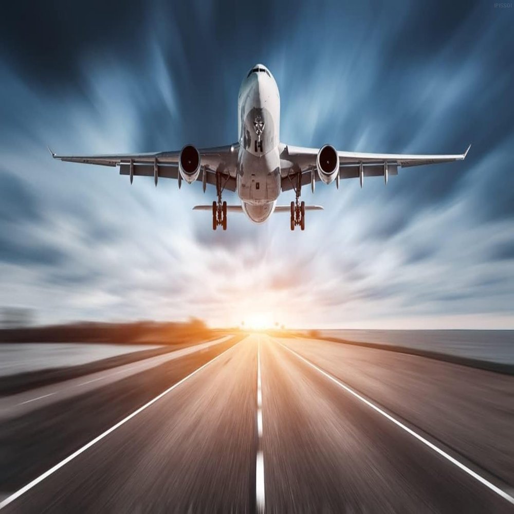 500 Piece Airplane Jigsaw Puzzle for Adults Teens - Airport Runway Sunset Takeoff & Landing, Holiday Educational Toy, DIY Decor