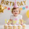 12Pcs Gold Glitter One Cupcake Toppers - 1st Baby Birthday Cupcake Decor for Baby Shower, 1st Anniversary Party Cake Decoration Supplies view 2