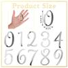 10 Pcs Silver Number Cake Decor - Mirror Acrylic 0-9 Cake Toppers, Suitable for Wedding, Birthdays & Anniversary Party Supplies Cake Decoration view 4