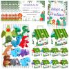 38 Pcs Adopt a Dinosaur Party Favors Include 12 Mini Dinosaur Stuffed Animals 12 Foldable House Gift Boxes 12 Adoption Card 1 Adoption Sign 1 Fence for Adopt A Pet Party Dino Birthday Supplies view 1