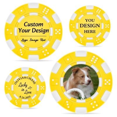 OASF&QPPTY Custom Poker Chips with Logo - 12 Gram Clay Composite - 13 Color Options - Personalized Set of 25 to 1000 Chips for Casino Night, Poker Games, Home Party & Golf Gifts
