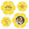 OASF&QPPTY Custom Poker Chips with Logo - 12 Gram Clay Composite - 13 Color Options - Personalized Set of 25 to 1000 Chips for Casino Night, Poker Games, Home Party & Golf Gifts view 1