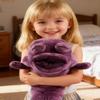 31" Giant Purple Worm Plush - Soft Cuddly Long Body Stuffed Animal for Adults, Huggable Gift for Bedroom Decor view 2