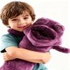31" Giant Purple Worm Plush - Soft Cuddly Long Body Stuffed Animal for Adults, Huggable Gift for Bedroom Decor view 3