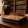 14.6-Inch Wooden Chess Set with Drawer Storage  Handmade Chess Board with 2 Extra Queens, Elegant Home Decor and Strategy Game for Adults & Beginners view 2