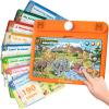 Think Academy Kids Learning Pad Bundle (Level 1+Level 3) for Toddlers 3+, Interactive Tablet with 190 Sound Pages & Card-Insert, Learning Toys for 3 4 5 6 Year Old Boys Girls, Autism Sensory Toys view 1